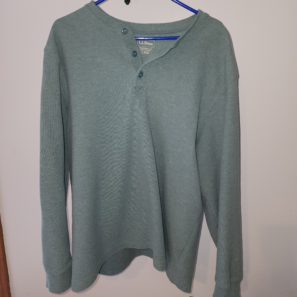 L.L. Bean Men's Sage Crewneck Sweater